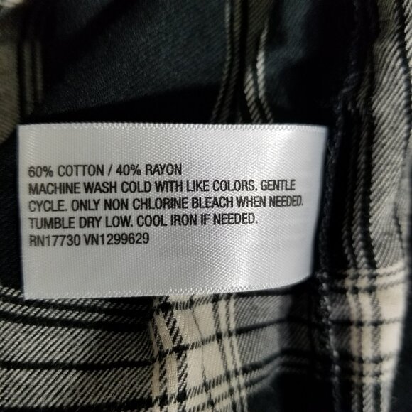 NEW Knox Rose Plaid Flannnel Babydoll Dress L Womens casual Boho Cottagecore - Picture 9 of 9